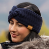 LeMieux 'Clara' Rib Knot Headband in Navy