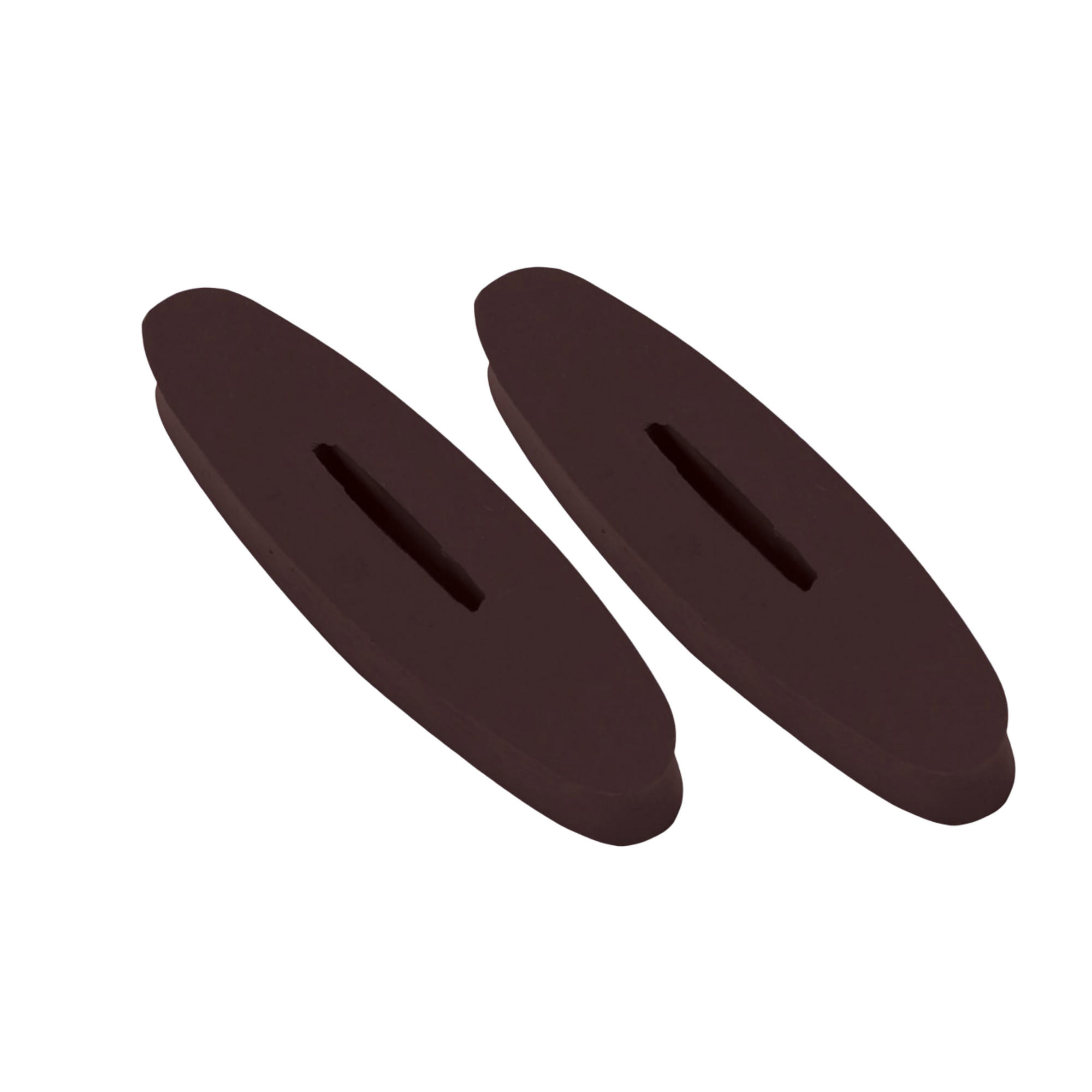 Rubber Rein Stoppers in Brown - One Size