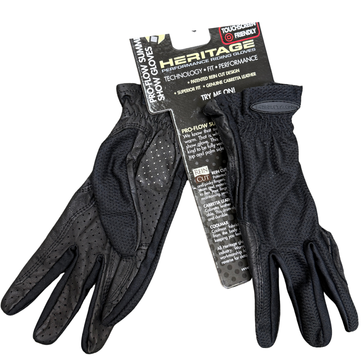 Heritage Pro-Flow Summer Show Glove in Black