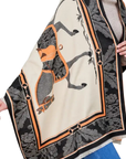 Awst Int'l Acrylic Cashmere Scarf in Black Baroque Horses
