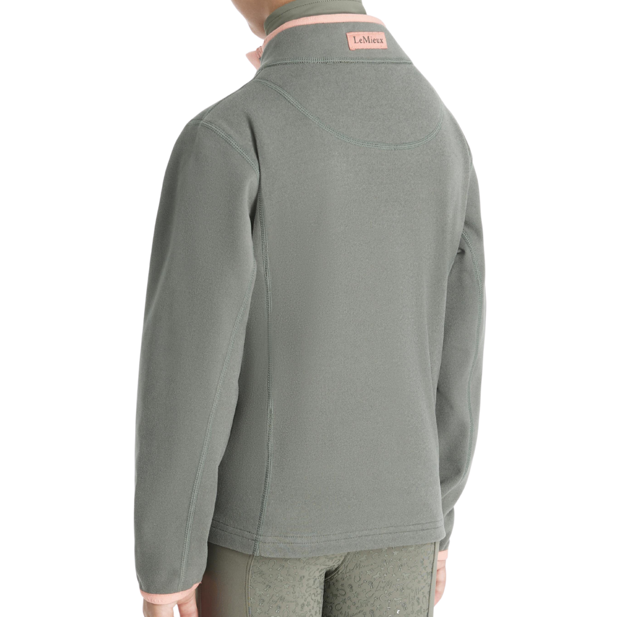 LeMieux Mini 'Mae' Popper Fleece Pullover in Rosemary