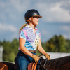 Spiced Equestrian Siren Dry-Fit Polo in Radical - Women's XL