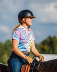 Spiced Equestrian Siren Dry-Fit Polo in Radical - Women's XL