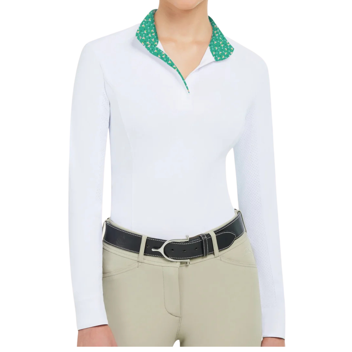 R.J. Classics 'Tori' Long Sleeve Show Shirt in White/Martinis