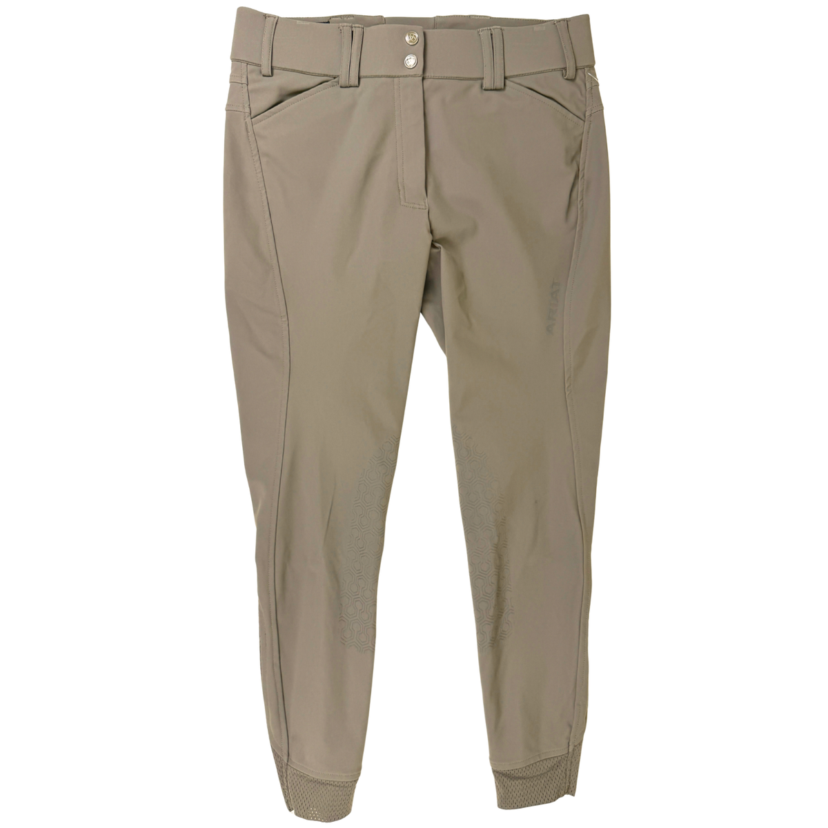Ariat 'Tri Factor' Knee Patch Breeches in Banyan Bark