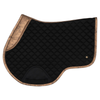 Sixteen Cypress Close Contact Saddle Pad in Black & Gold Leaf