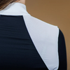 Equestrian Stockholm 'Refined' Competition Shirt in Navy/White 