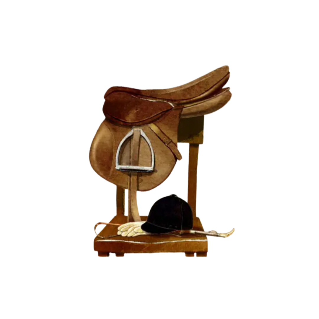 Faire Equestrian Cards in Saddle