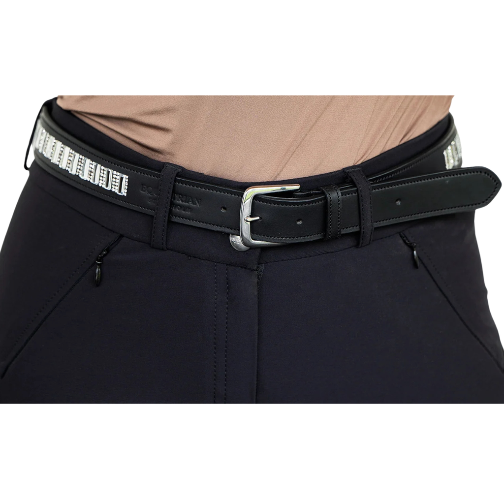 Equestrian Stockholm 'Contest' Belt in Black