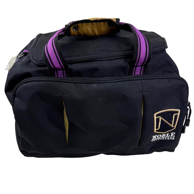 Noble Outfitters Signature Duffle Bag in Black/Purple