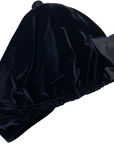 Velvet Helmet Cover in Black - Children's