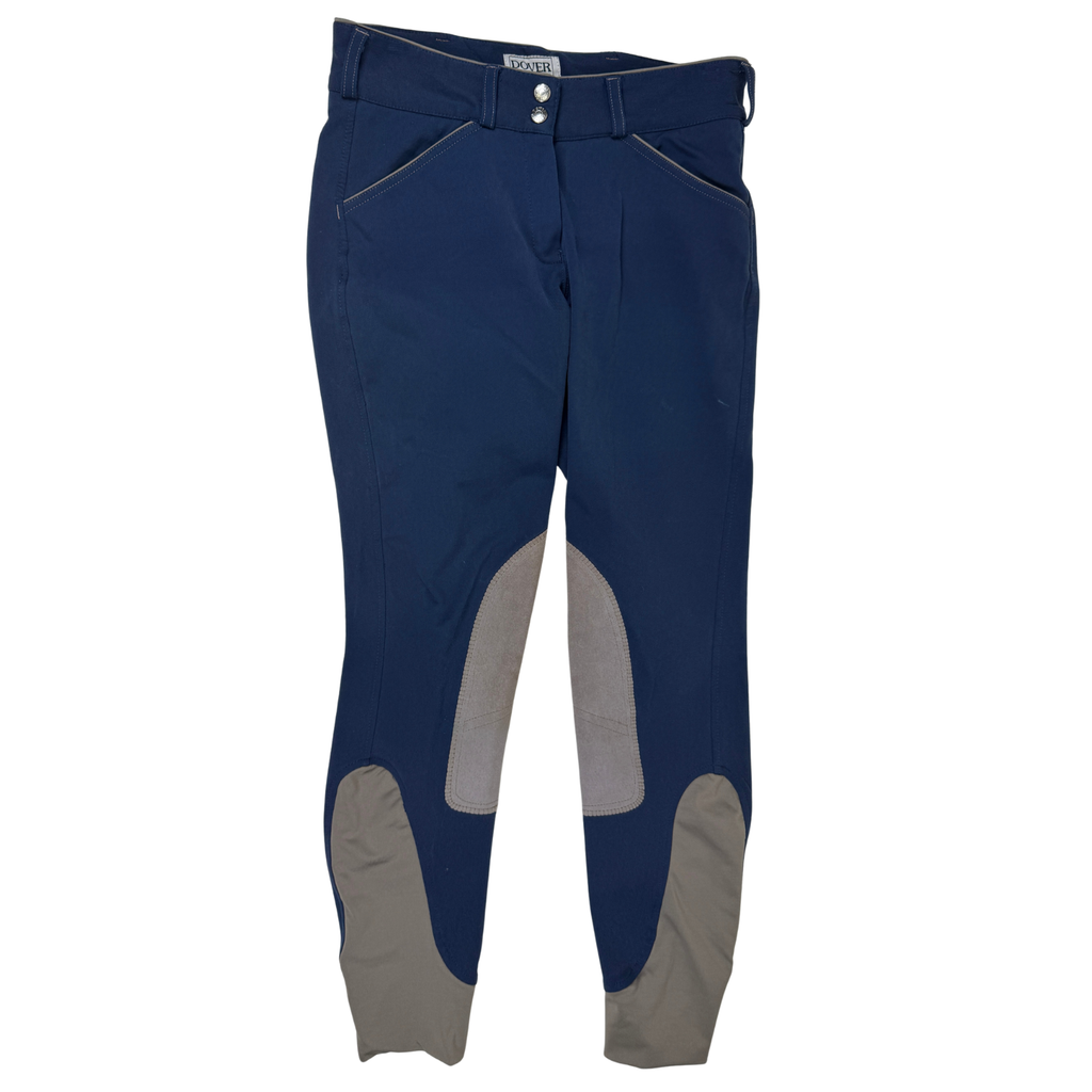Dover Saddlery 'Dalton' Classic Knee Patch Breeches in Deep Sea - Women's 26