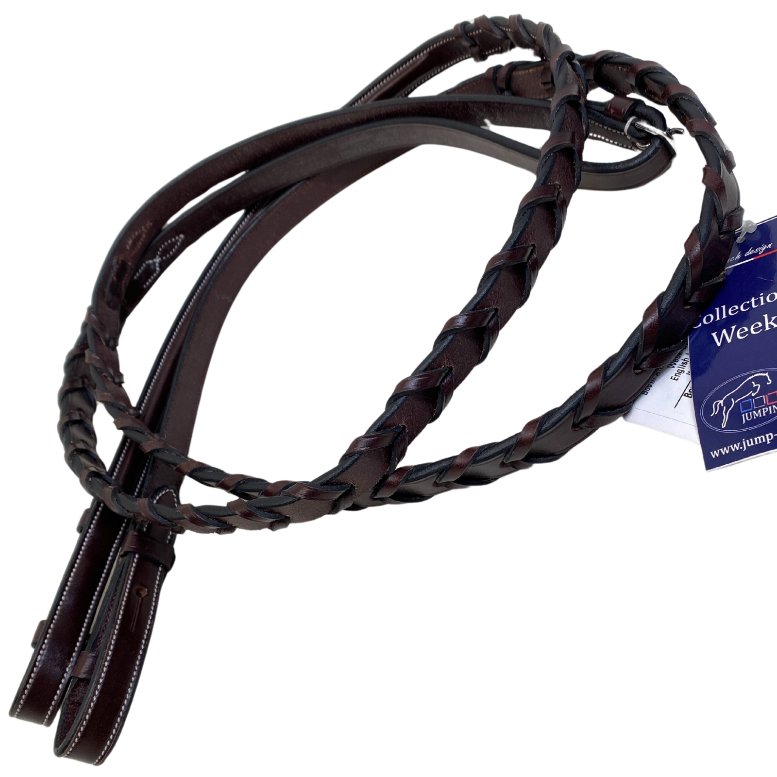 Jump'In WEEK Braided Fancy Reins in Brown