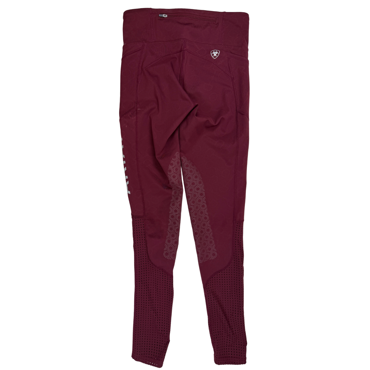 Ariat 'EOS' Knee Patch Tights in Zinfandel Bit