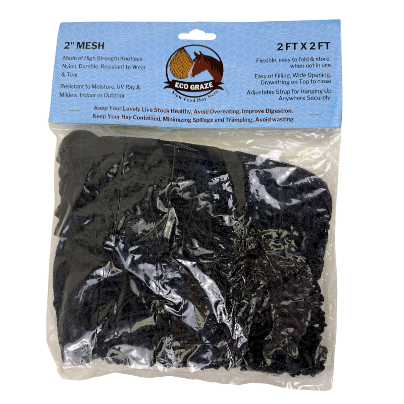 EcoGraze Hay Net in Black