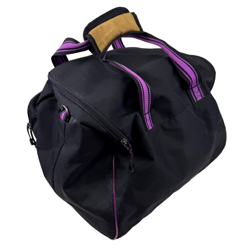Noble Outfitters Signature Duffle Bag in Black/Purple