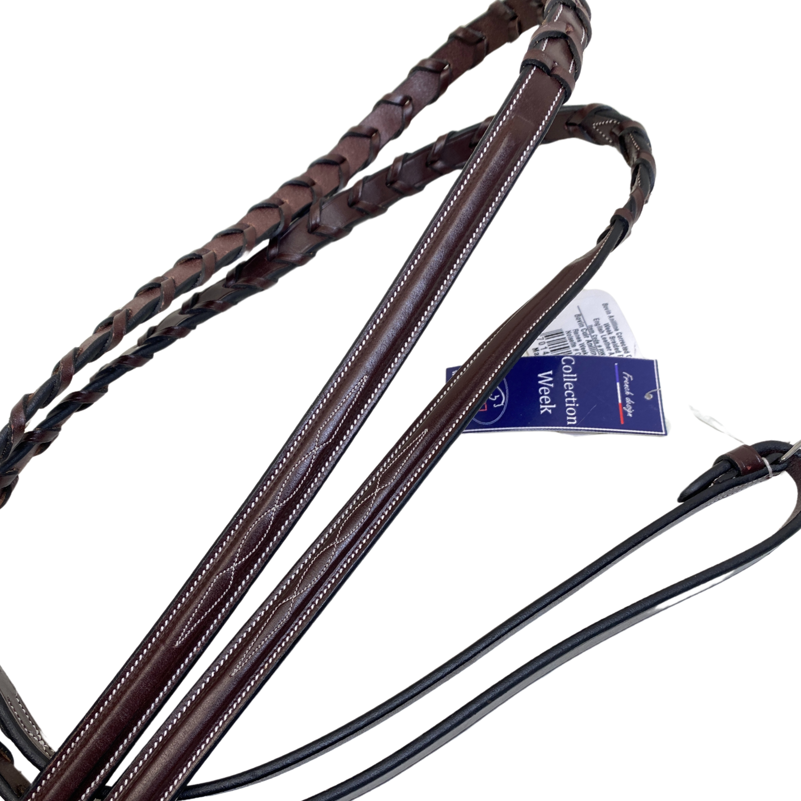 Jump'In WEEK Braided Fancy Reins in Brown