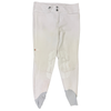 For Horses Knee Patch Breech in White