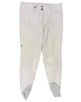 For Horses Knee Patch Breech in White