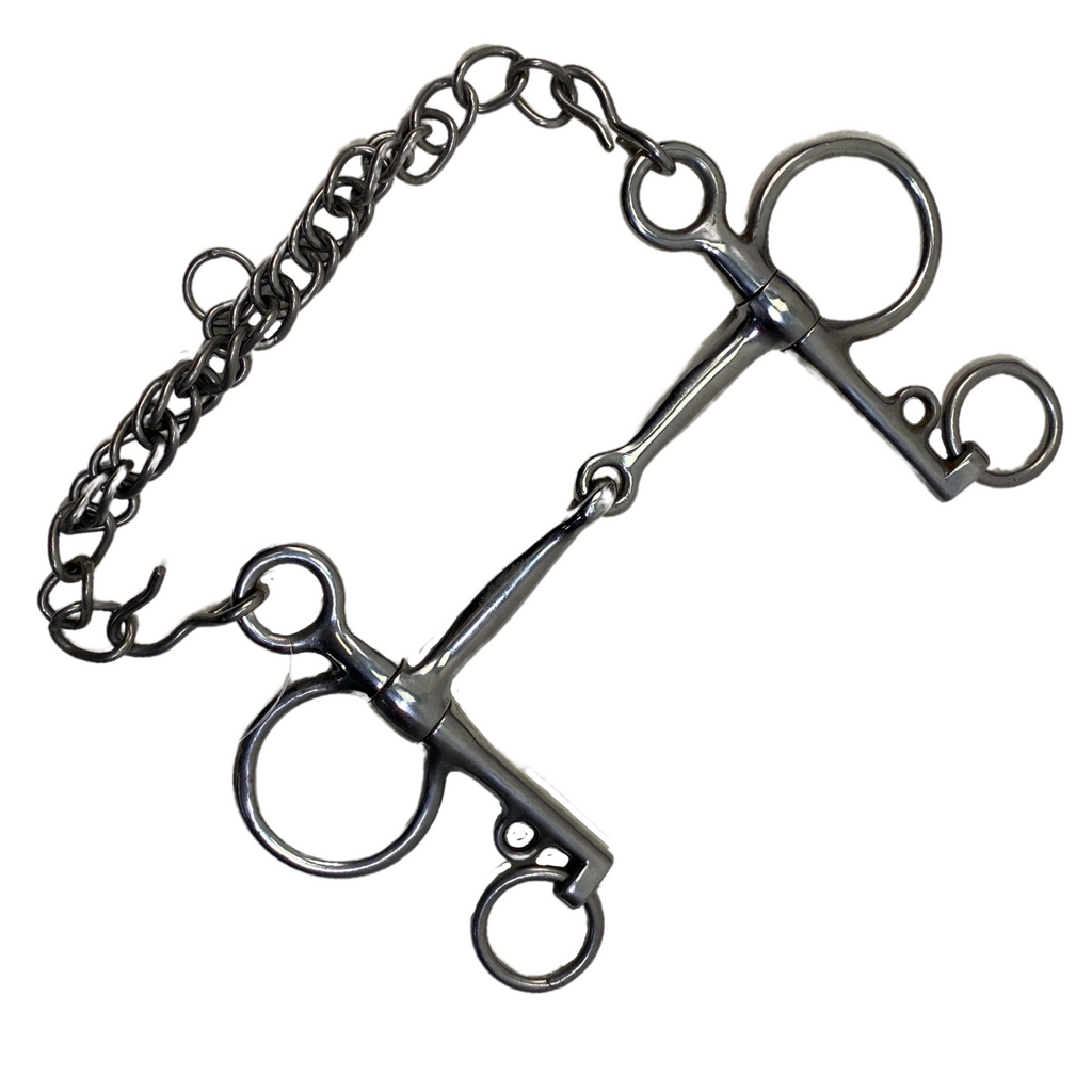 Korsteel Jointed Pelham Bit in Stainless Steel