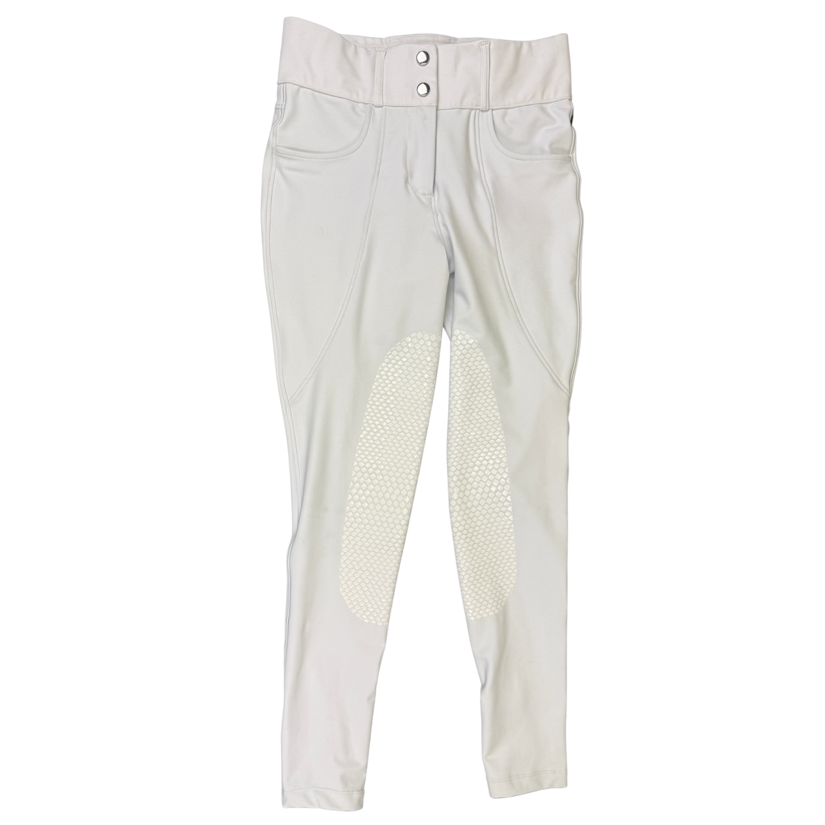 Sync Equestrian 'Elevate' Knee Patch Breeches in White