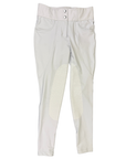 Sync Equestrian 'Elevate' Knee Patch Breeches in White