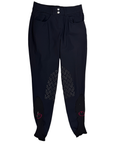 Cavalleria Toscana Logo Grip Breeches in Black
