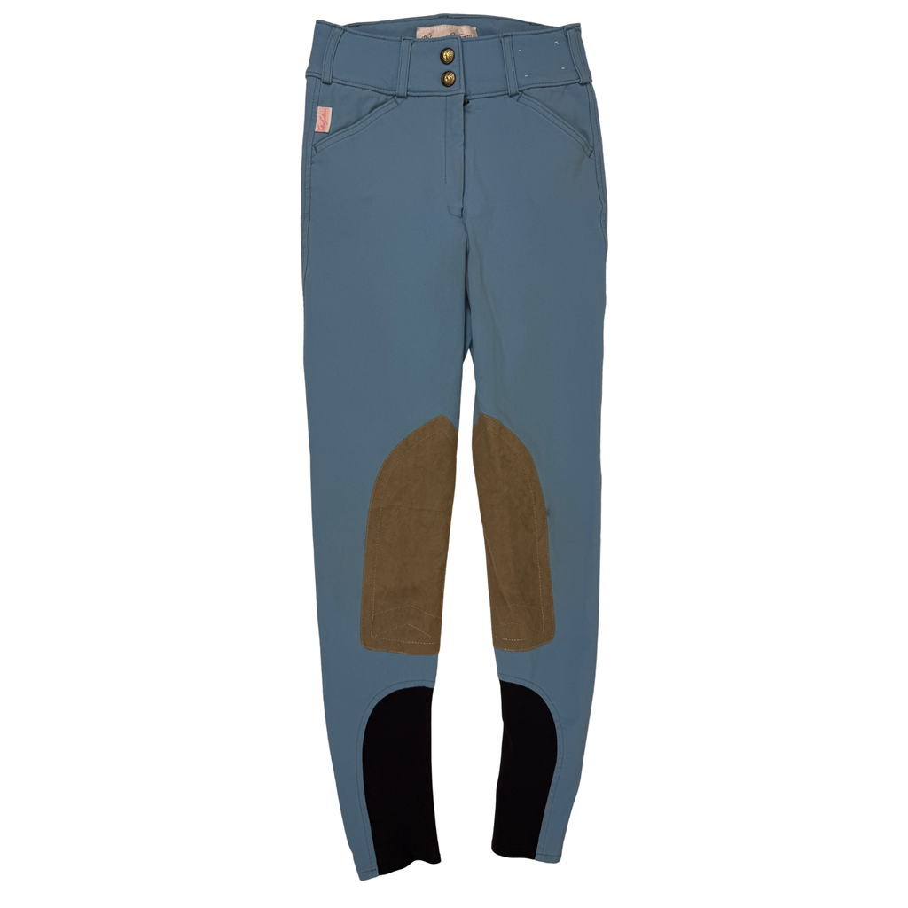 Tailored Sportsman 'Trophy Hunter' Boot Sock Breeches in Surfer Blue/Tan