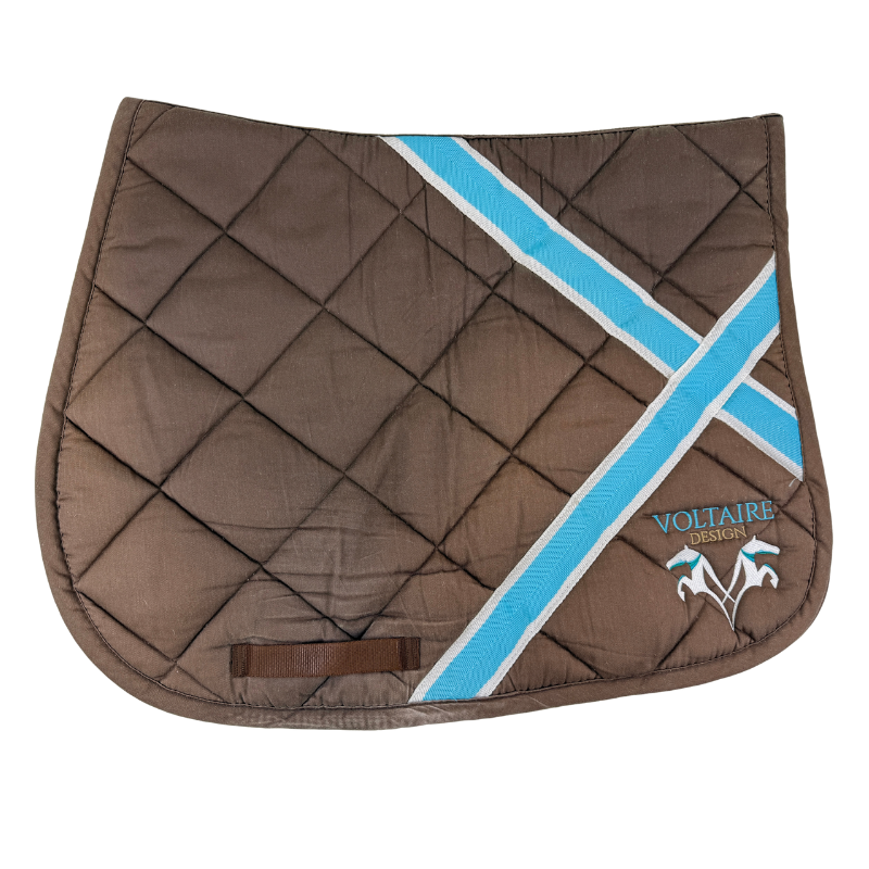 Voltaire Design Saddle Pad in Brown