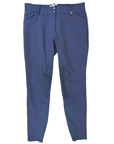 Romfh 'Sarafina' Knee Patch Breeches in Stone Blue