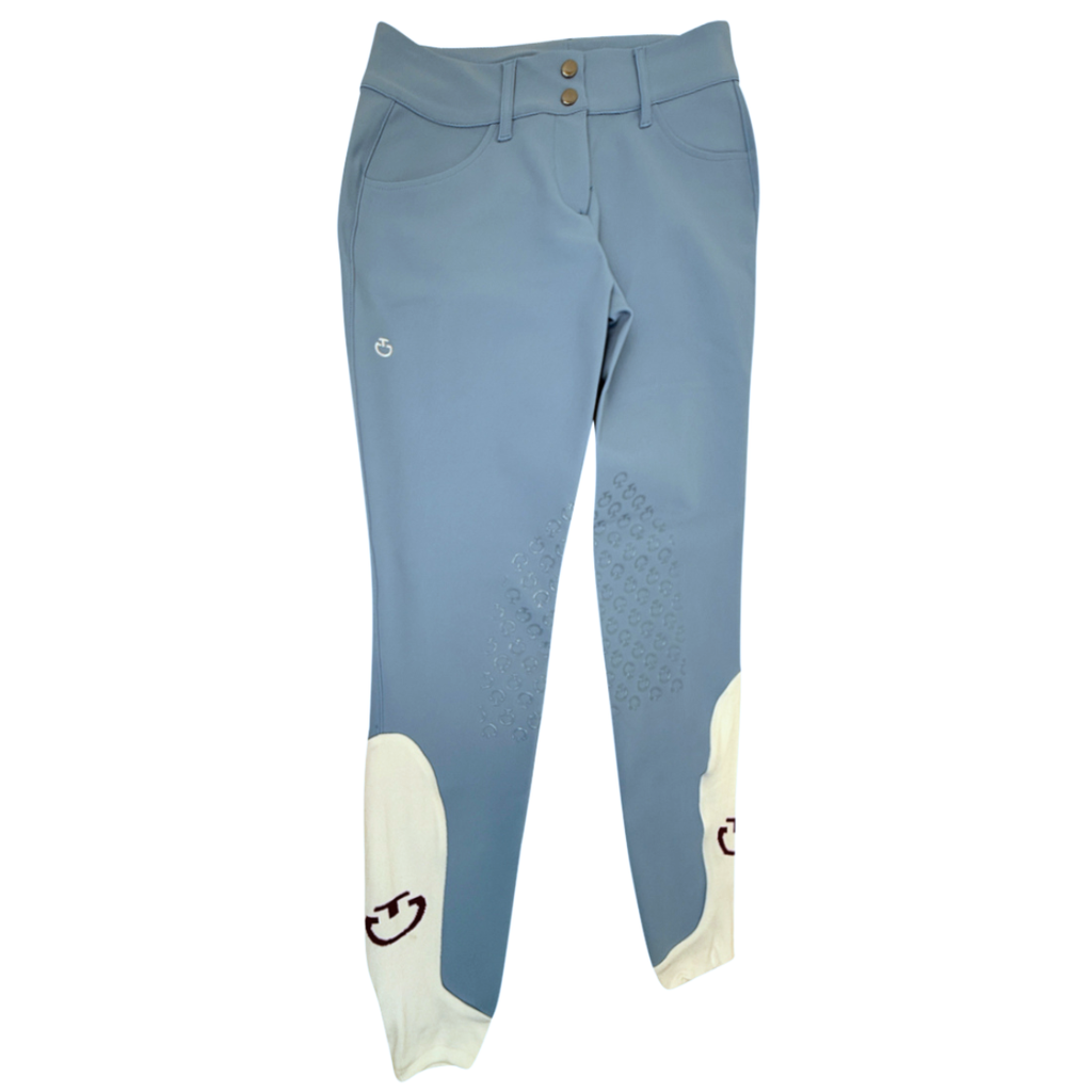 Cavalleria Toscana 'American' Knee Grip Breeches in Light Blue 