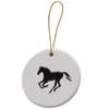 Bettina Norton Artwork Holiday Ornament in Horse Silhouette