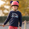 LeMieux Mini 'Poppy' Long Sleeve Shirt in Navy