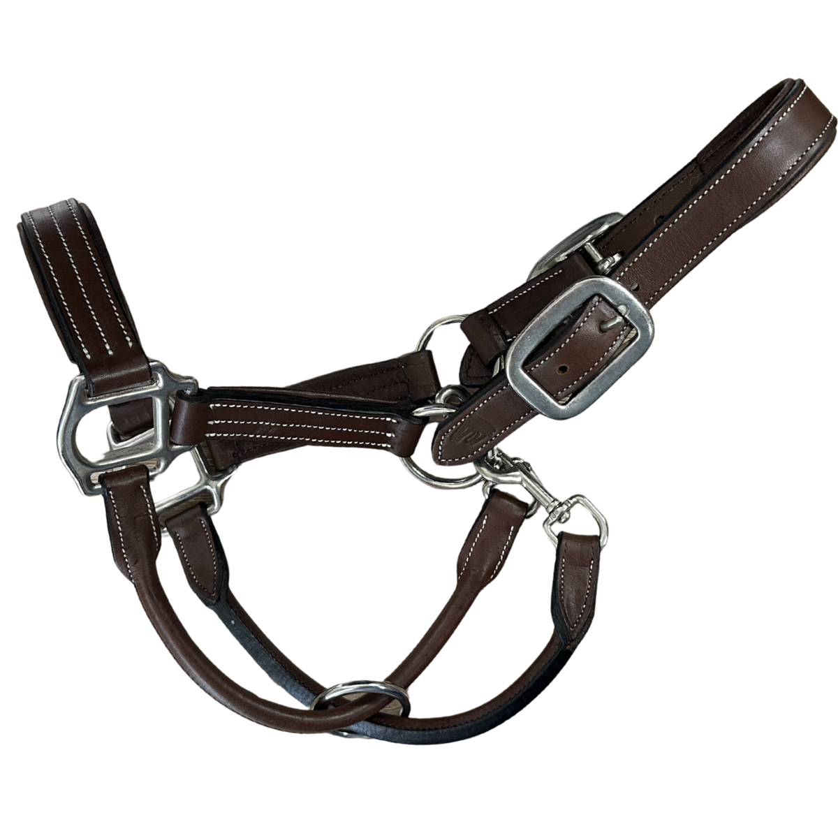 Arc De Triomphe 'Premium' Leather Halter in Brown