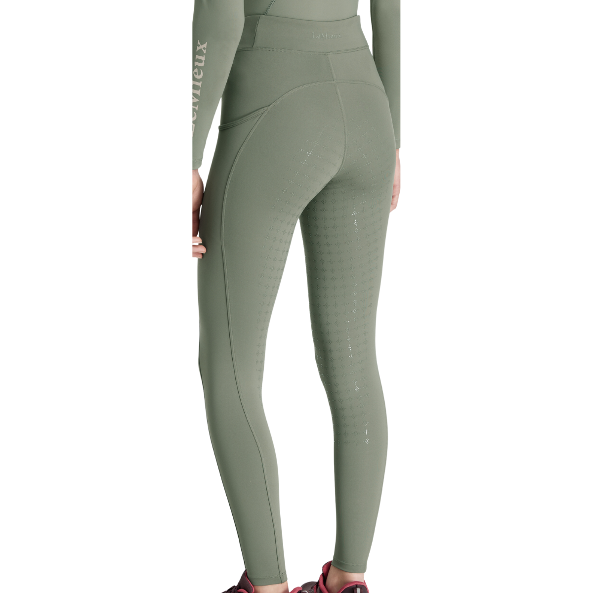 LeMieux Young Rider 'Orla' Pull On Tights in Rosemary 