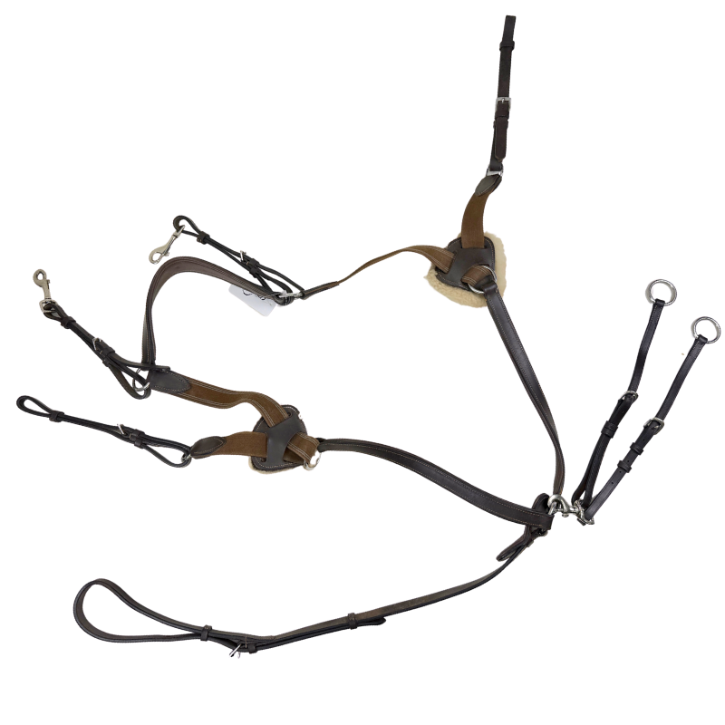 HDR Pro 5 Point Elastic Breastplate in Brown