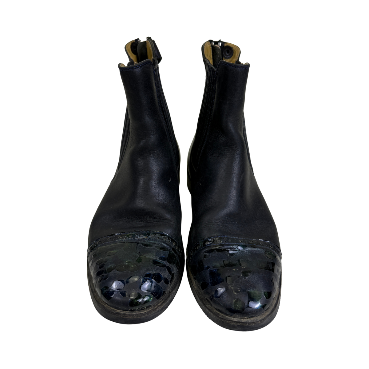 Kingsley 'Berlin' Chelsea Boots in Black/Iridescence