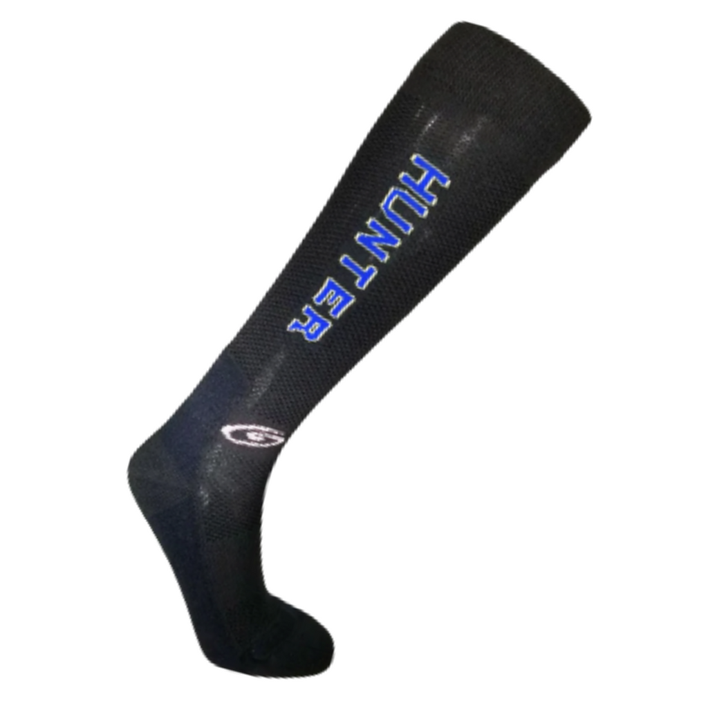 Foot Huggies HUNTER Socks in Black/Blue