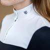 Equestrian Stockholm 'Refined' Competition Shirt in Navy/White 
