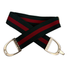 Ellany Elastic Stirrup Belt in Green/Red