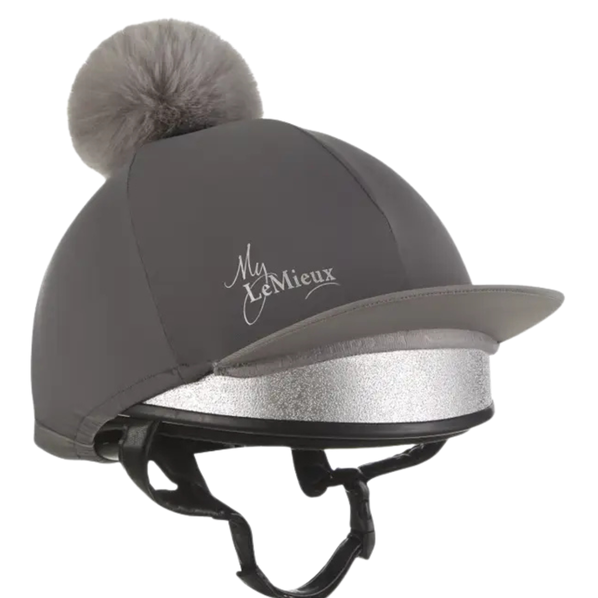 LeMieux Pom Hat Silk in Slate Grey