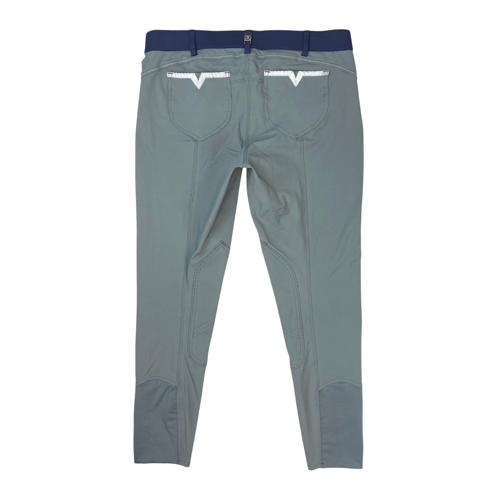 B Vertigo Knee Patch Breeches in Cement/Navy