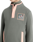 LeMieux Mini 'Mae' Popper Fleece Pullover in Rosemary 