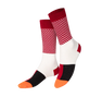 Tuna Maki socks on model in full view.