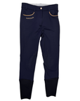 Harcour 'Jaltika'  Gold Edition Breeches in Navy/Rose Gold
