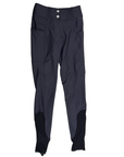 Free Ride Equestrian 'Lux' Knee Patch Breeches in Steel Grey