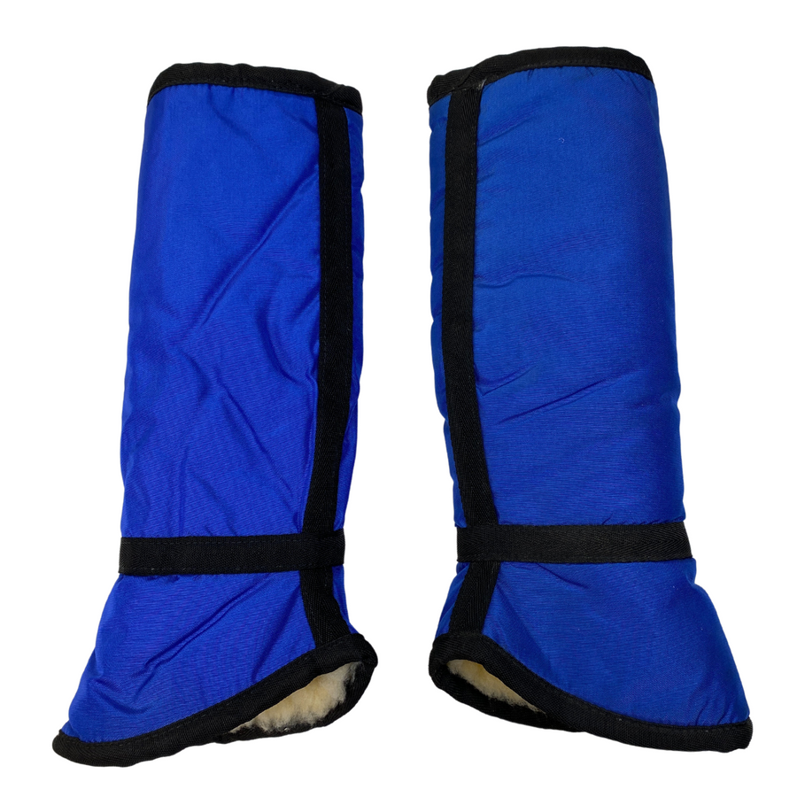 Inside of Courbette Fleece Shipping Boots in Blue