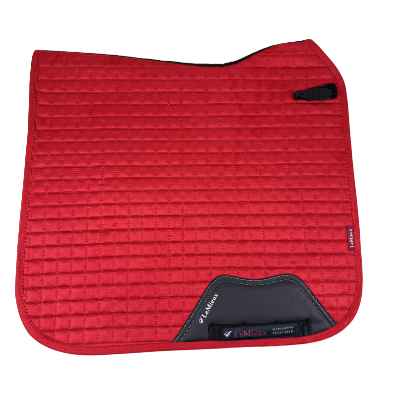 LeMieux Suede Dressage Pad in Chilli