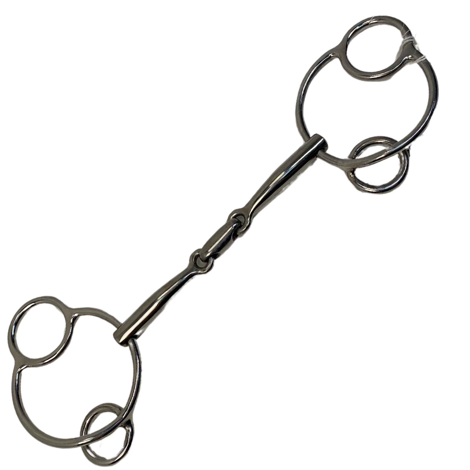 Titan Horse Bits Universal 3 Ring Gag in Stainless Steel 