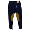 Tailored Sportsman Kids 'Trophy Hunter' Boot Sock Breeches in Navy/Tan - Children's 8R